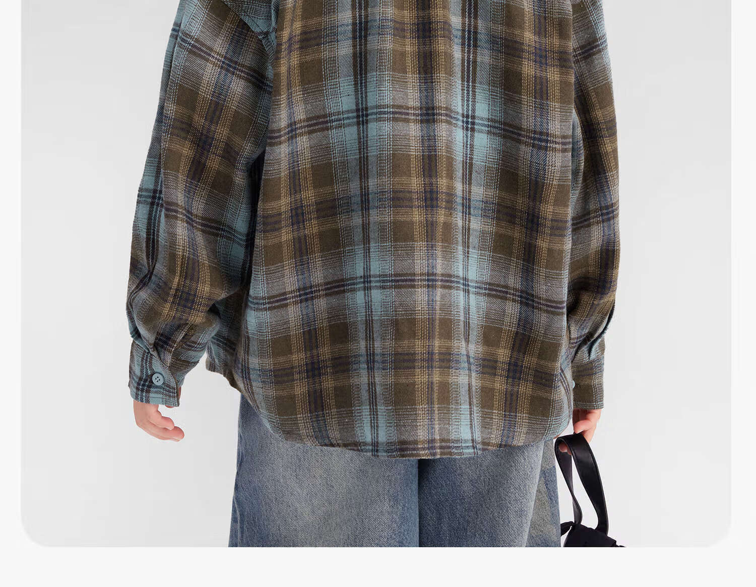 Zuo Xi Boys' Plaid Shirt 2025 New Children's Long Sleeve Shirt Autumn Boys' Jacket Coffee Color 110 14